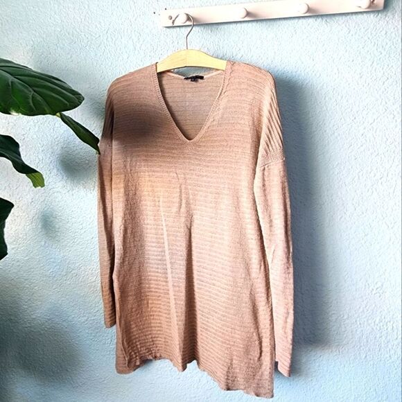 Lafayette 148 New York Tops - Lafayette 148 new york Hemp Linen lagenlook minimalist freestyle oatmeal tunic